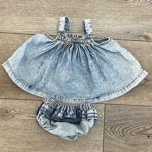 Children Of The Tribe Acid Wash Baby Set Size 0-3 M